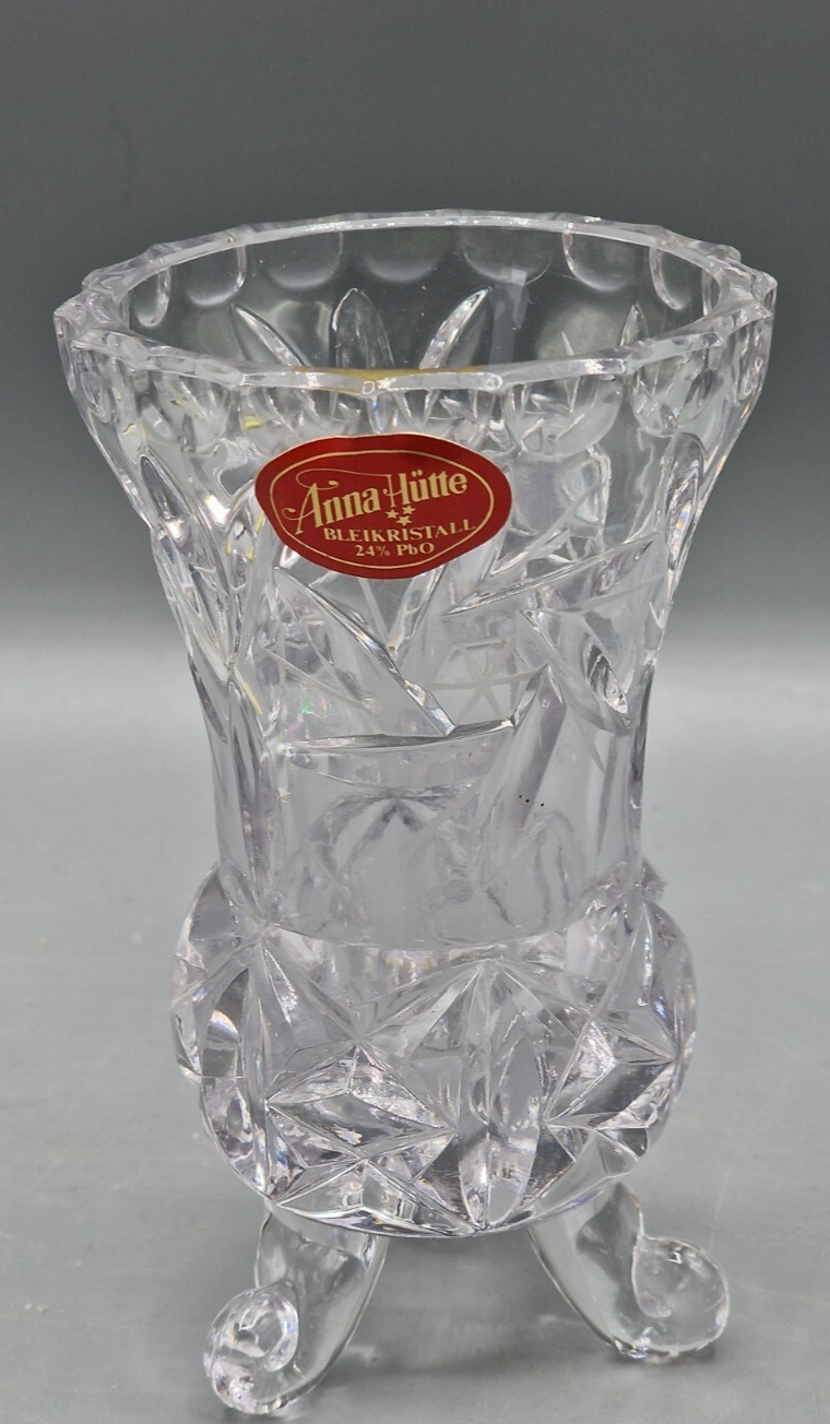 Anna-Hütte, Antiquität, Glasvase, Hochwertig, Sammler, Dekoration, 11cm hoch